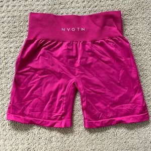 NVGTN Magenta/Hot Pink Solid Seamless shorts, no longer available online
